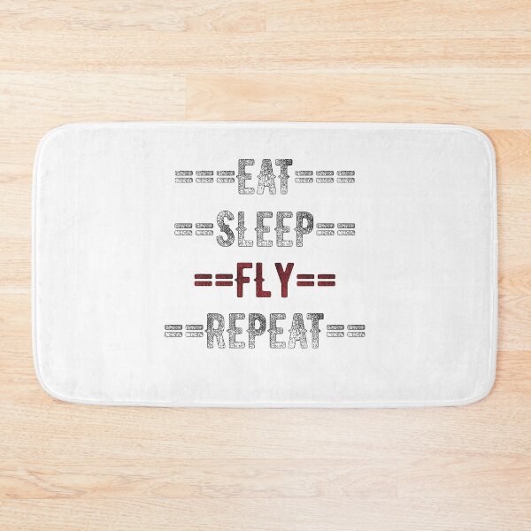 Item preview, Pilot Gift - Eat Sleep Fly Repeat  - Distressed Text Design designed and sold by TrndSttr.
