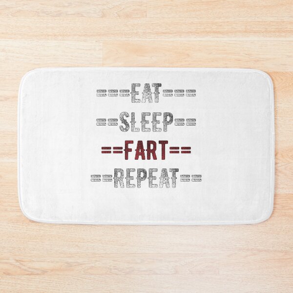 Item preview, Funny Fart Gift - Eat Sleep Fart Repeat  - Distressed Text Design designed and sold by TrndSttr.
