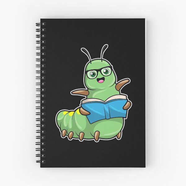 Item preview, Caterpillar Nerd Book Glasses designed and sold by Snabdesign84.