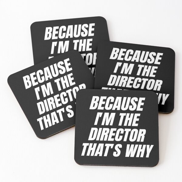 Item preview, Because I'm The DIRECTOR That's Why - Best Gift for Filmmakers designed and sold by aimanart.