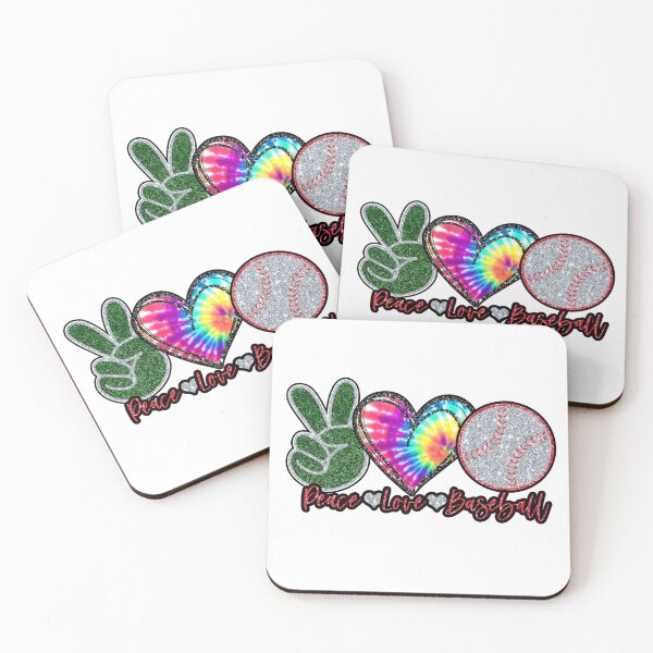 Item preview, Peace Love Baseball - Heart Hand Ball Sports Lover Player Gift designed and sold by Style4You24.