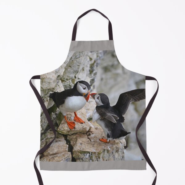 Item preview, Puffin pair on cliffside designed and sold by ClaireChown.