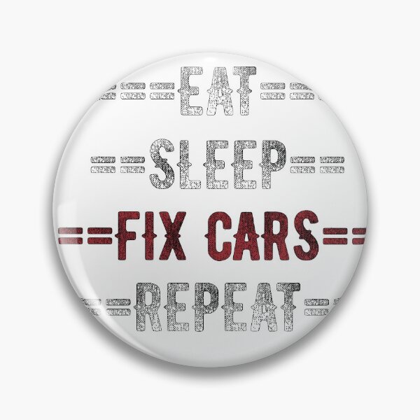 Item preview, Mechanic Gift - Eat Sleep Fix Cars Repeat  - Distressed Text Design designed and sold by TrndSttr.