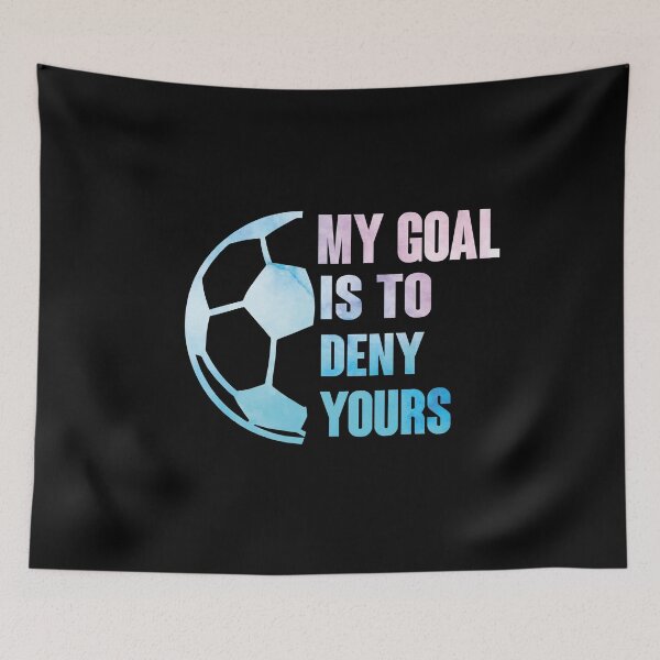 Item preview, My Goal Is To Deny Yours Soccer Goalie Soft Rainbow designed and sold by Heddar Badreddine.