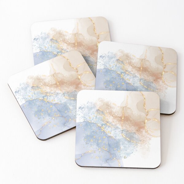 Item preview, Abstract Blue, Taupe and Gold designed and sold by Cato99.
