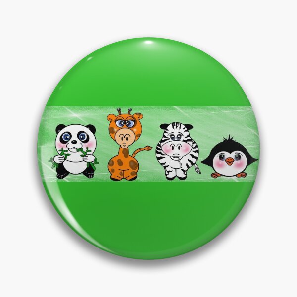 Item preview, cute animals - Panda , Giraffe , Zebra and penguin designed and sold by Shirley cute art .