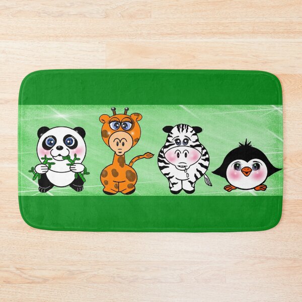 Item preview, cute animals - Panda , Giraffe , Zebra and penguin designed and sold by Shirley cute art .