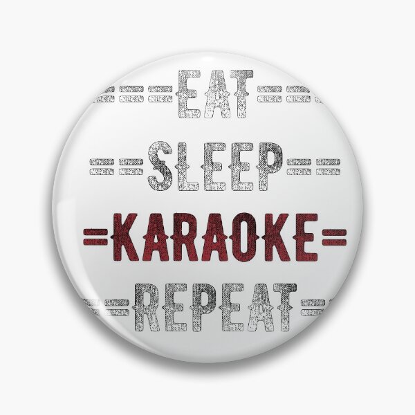 Item preview, Karaoke Lover Gift - Eat Sleep Karaoke Repeat  - Distressed Text Design designed and sold by TrndSttr.