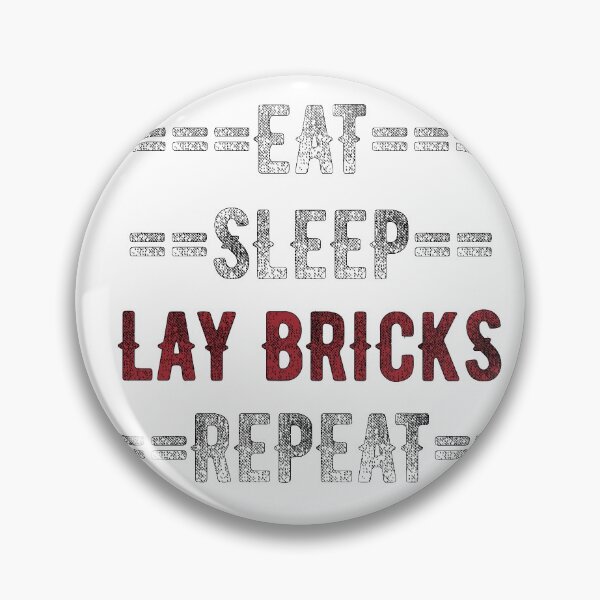 Item preview, Bricklayer Gift - Eat Sleep Lay brick Repeat  - Distressed Text Design designed and sold by TrndSttr.