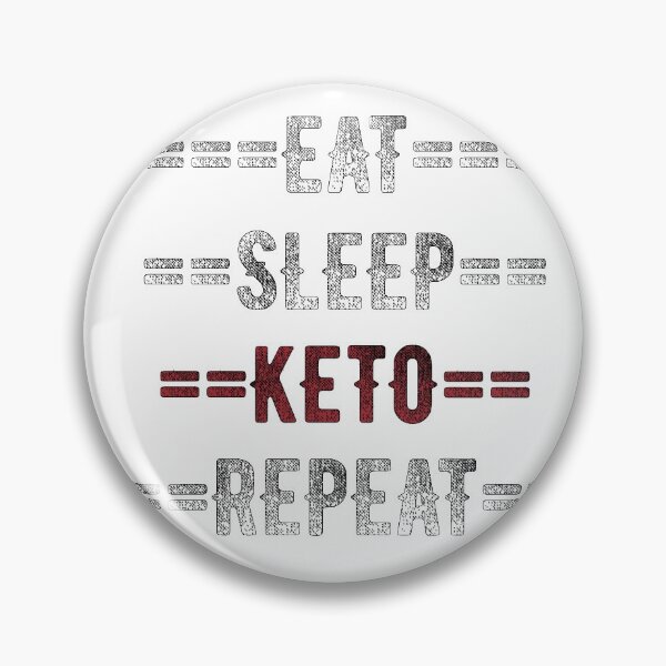 Item preview, Keto Diet Gift - Eat Sleep Keto Repeat  - Distressed Text Design designed and sold by TrndSttr.