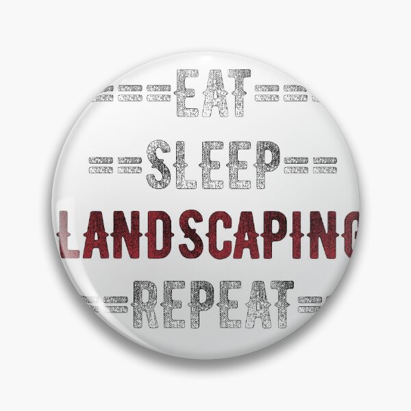 Item preview, Landscaper Gift - Eat Sleep Landscaping Repeat  - Distressed Text Design designed and sold by TrndSttr.