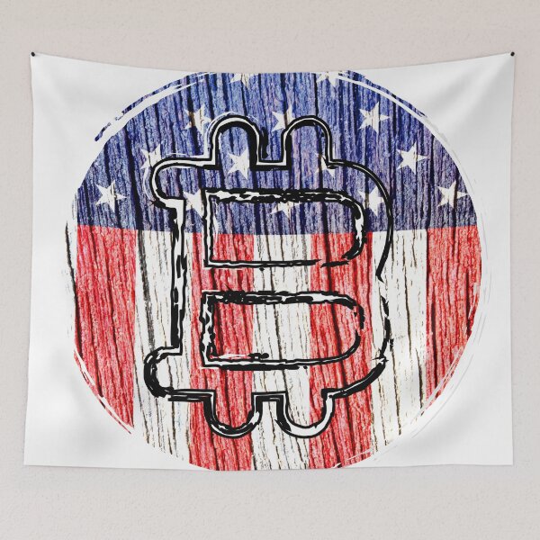 Item preview, Bitcoin America flag | Funny Cryptocurrency shirts | American Flag Bitcoin | Lucky coin US Flag tshirt | Awesome 4th of July Tshirt designed and sold by PGGO.