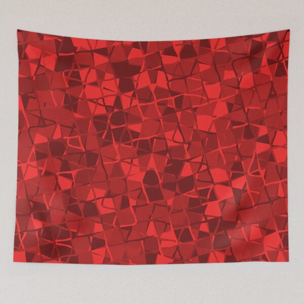 Item preview, Grid Square Mosaic Pattern (Red) designed and sold by John Uttley.