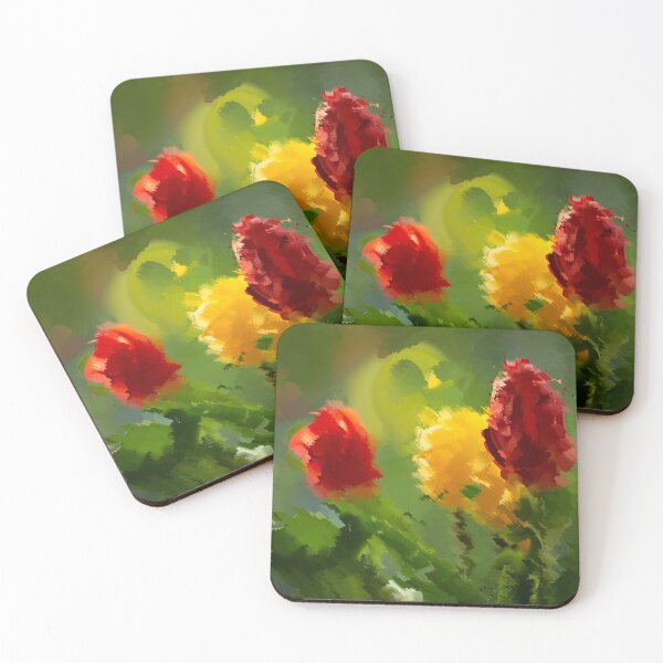 Item preview, Abstract Painting with Flowers designed and sold by bujji4frinds.