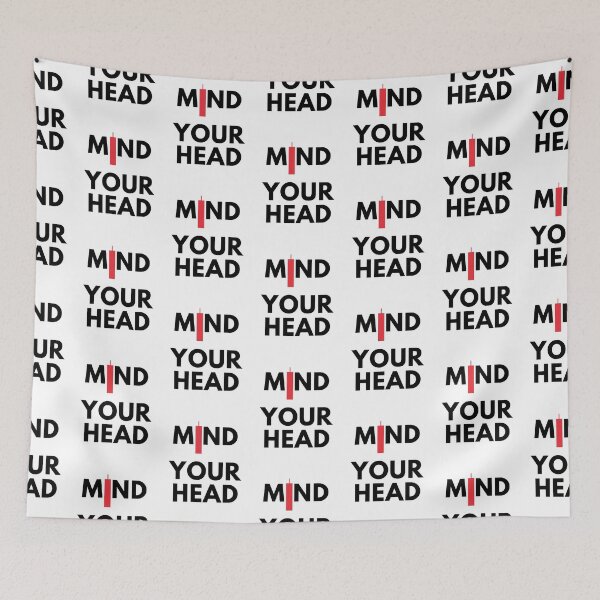 Item preview, Mind Your Head (artwork 3 Black) designed and sold by TraderShirts.