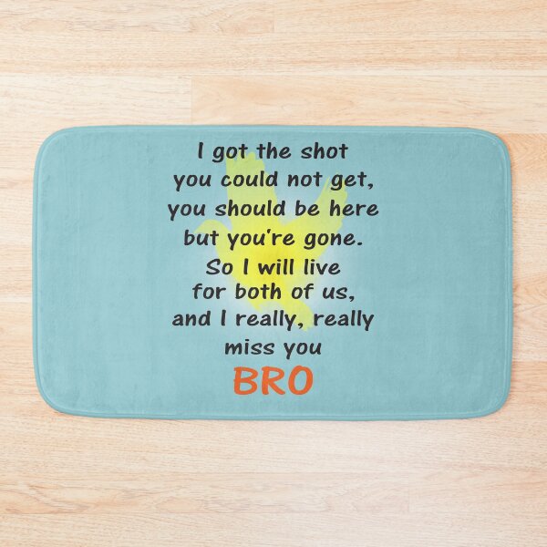Item preview, I miss you bro black text designed and sold by StencilMyst ..