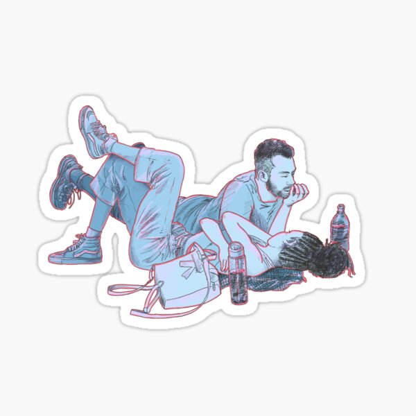 Lay down Sticker