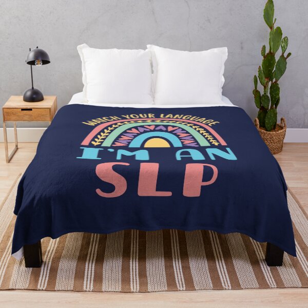 Item preview, Watch Your Language I'm an SLP Speech Pathologist Rainbow designed and sold by jaygo.