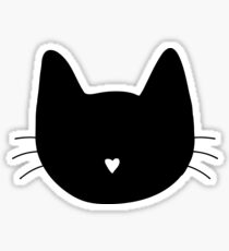 Cat Heart Nose Sticker