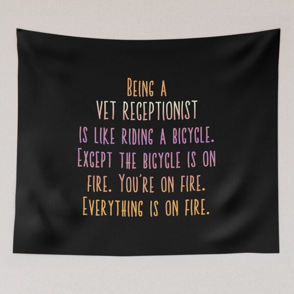 Item preview, veterinary Receptionist	 designed and sold by Rulaly.