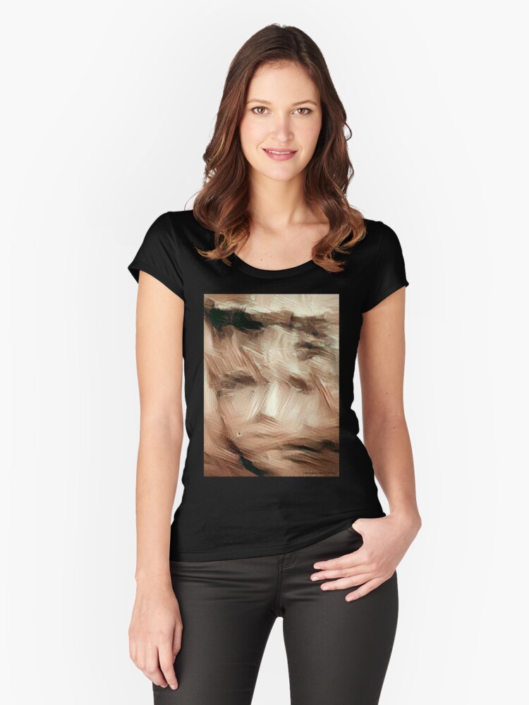 Fitted Scoop T-Shirt, Mysterious Princess of Mars designed and sold by EyeMagined