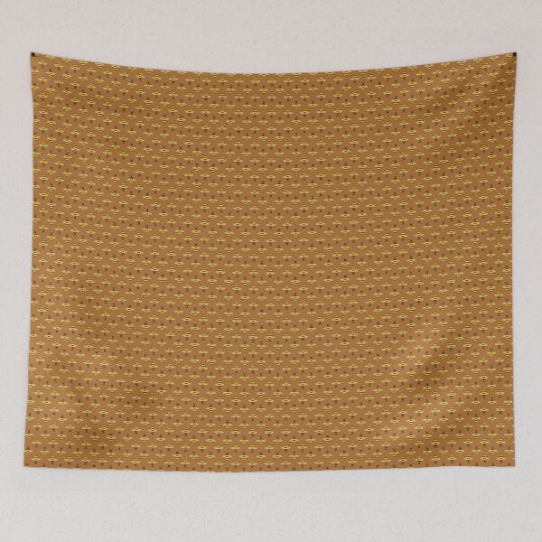 Item preview, Bees Micro Pattern - Brown / Honey Background designed and sold by harrizon.