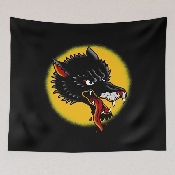 Item preview, Black Wolf Traditional Tattoo designed and sold by trajeado14.