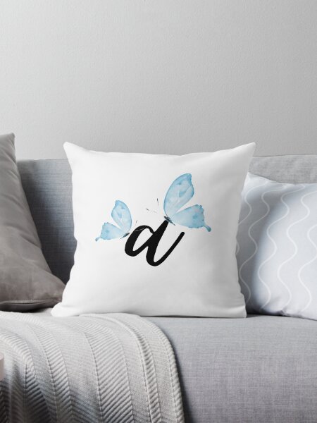 Vista previa del artículo con la obra «Monograma con mariposas letra A», diseñado y vendido por JustSeasons.