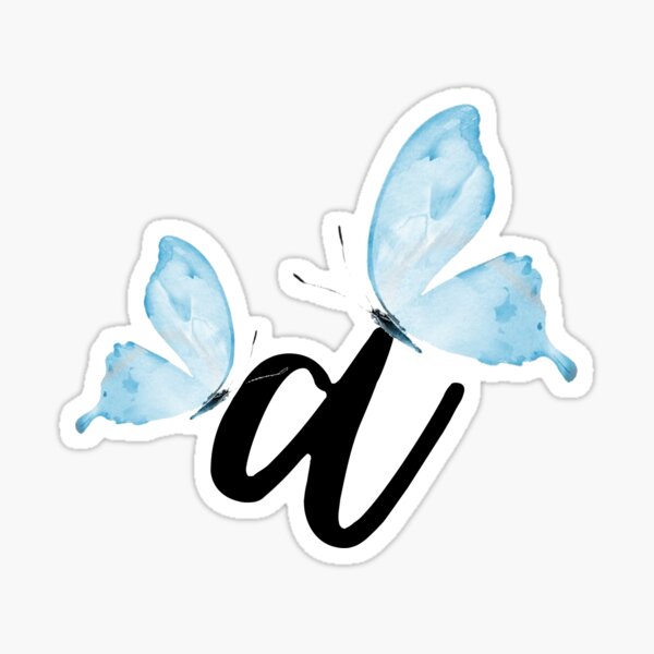 Vista previa del artículo con la obra «Monograma con mariposas letra A», diseñado y vendido por JustSeasons.
