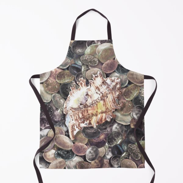Item preview, Seashell On Rocks Watercolor Painting  designed and sold by Irina Sztukowski.