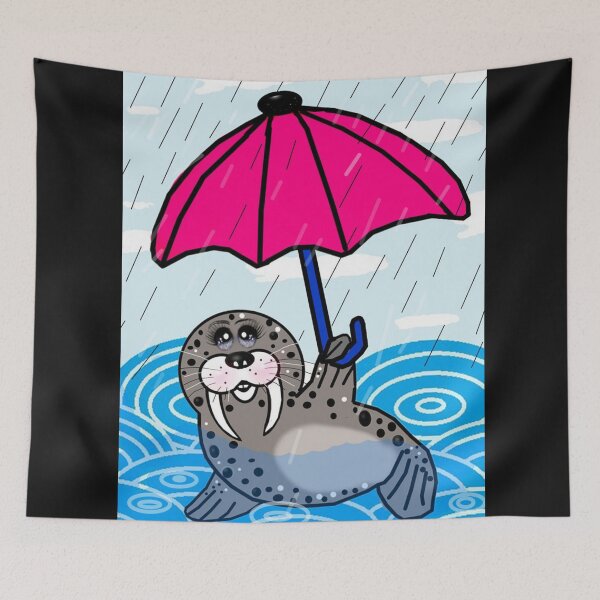 Item preview, Seal - Rainy day  designed and sold by Shirley cute art .