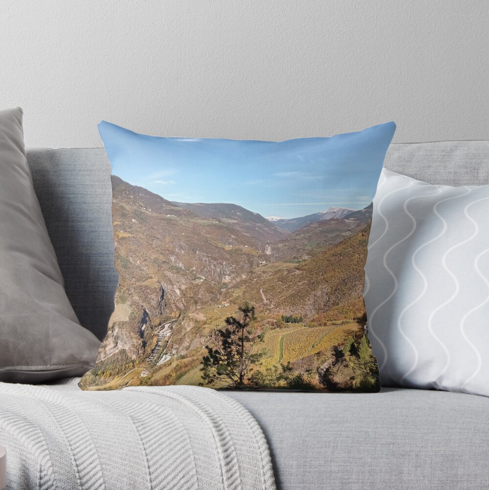 From Bozen to Oberbozen Throw Pillow
