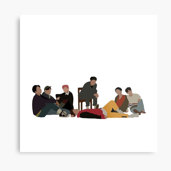 iKON LOVE SCENARIO Digital Illustration Metal Print