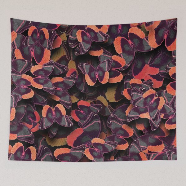 Item preview, Butterflies Allover Print # 1 Orange Colorful designed and sold by Susanne Margarete Lutz.