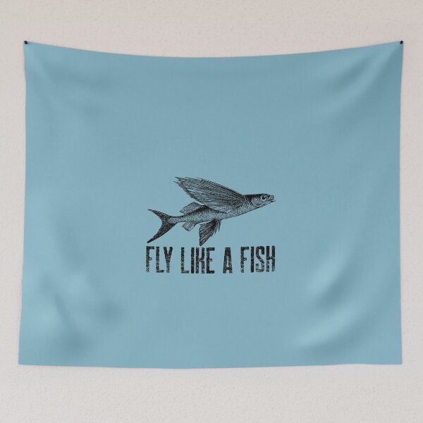 Item preview, Funny flying fish design, fly like a fish. designed and sold by NobelFashion.