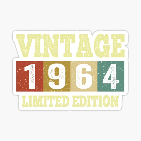 Vintage 1964 Limited Edition 57th Birthday Happy 57th Birthday