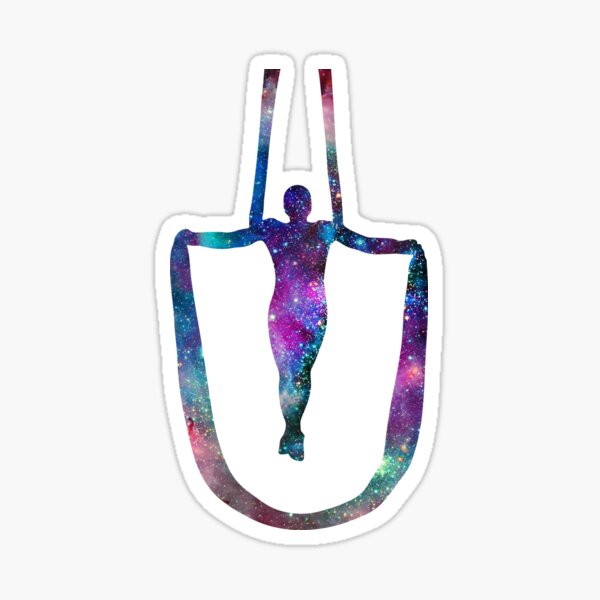 Aerial Stars 3 - Aerial Silks, Circus, and Outer Space Sticker