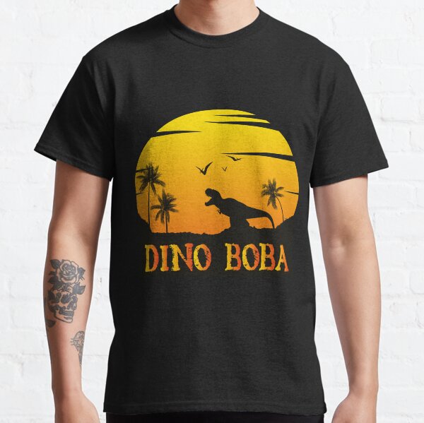 Graphic Vintage Dino Boba's Gift Men Women Classic T-Shirt