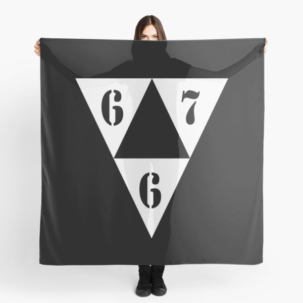 Foulard avec l'œuvre « Freeze Corleone 667 Ekip LOGO NOIR ⁶₆⁷ » de  l'artiste AtlasDesigner