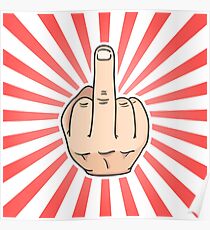 Middle finger Poster