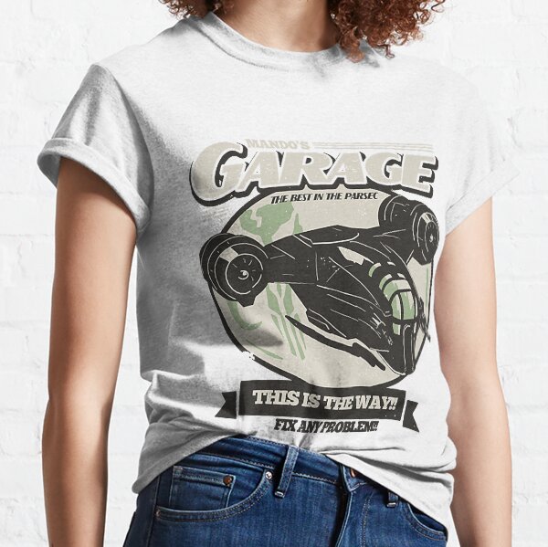Graphic Vintage Mando's Garage Men Women Classic T-Shirt