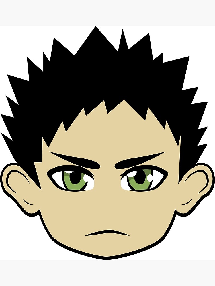 "Iwaizumi Hajime Chibi Face" Photographic Print for Sale by Mtcicero03