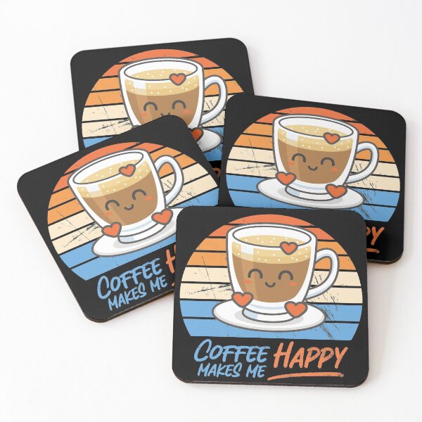 Item preview, Coffee Makes Me Happy | Coffee love designed and sold by Petra Becker.