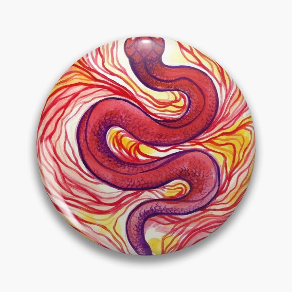 Item preview, Fire Serpent - Gouache designed and sold by VivtheFish.