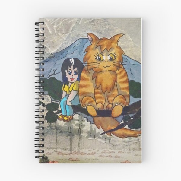 Item preview, Kawaii Big Cat at Mount Fuji designed and sold by CuisineCat.