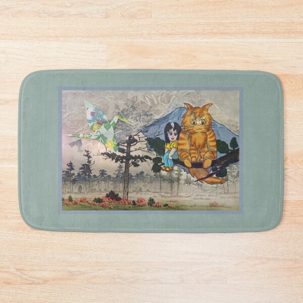 Item preview, Kawaii Big Cat at Mount Fuji designed and sold by CuisineCat.