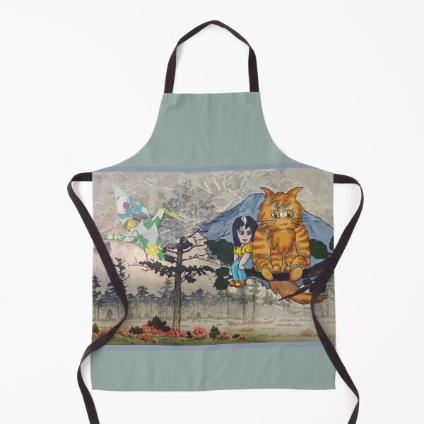 Item preview, Kawaii Big Cat at Mount Fuji designed and sold by CuisineCat.
