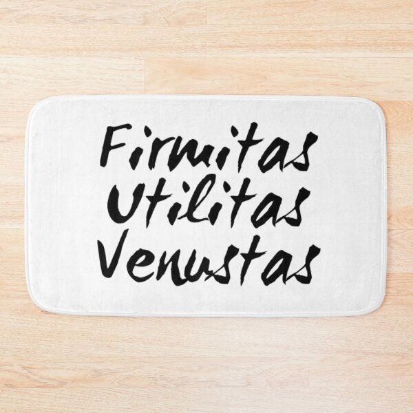Item preview, Firmitas, Utilitas, Venustas Vitruvius - Architecture designed and sold by SLGA-Designs.