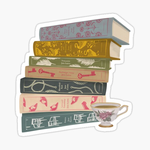 Classiques reliés en tissu de Jane Austen Sticker