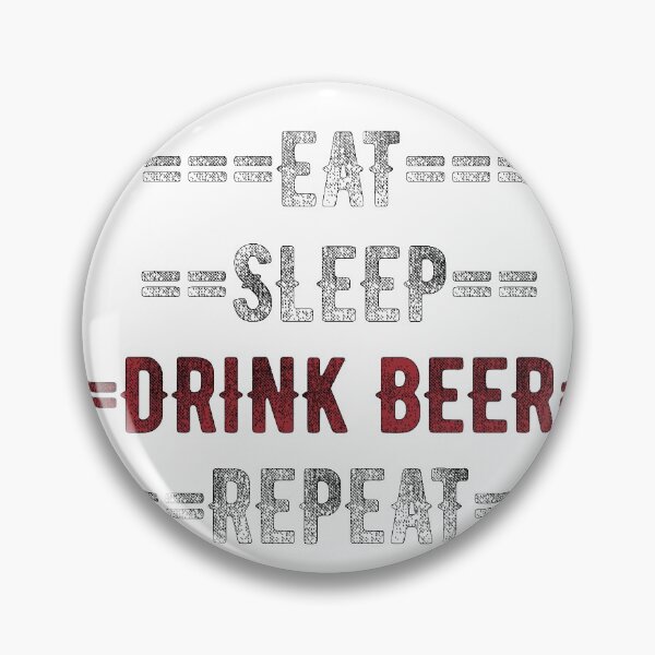 Item preview, Beer Lover Gift - Eat Sleep Drink Beer Repeat  - Distressed Text Design designed and sold by TrndSttr.